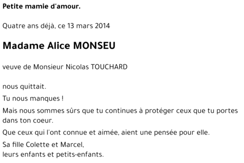 Alice MONSEU