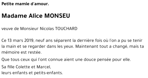 Alice MONSEU