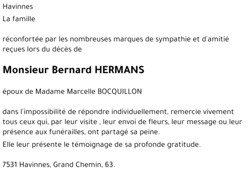 Bernard HERMANS