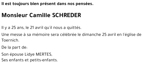 Camille SCHREDER