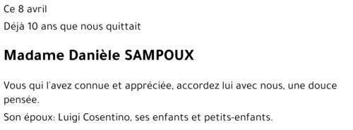 Danièle SAMPOUX