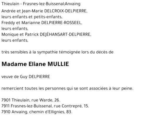 Eliane MULLIE