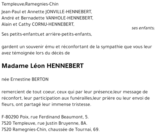 Ernestine BERTON
