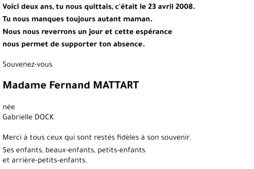 Fernand MATTART