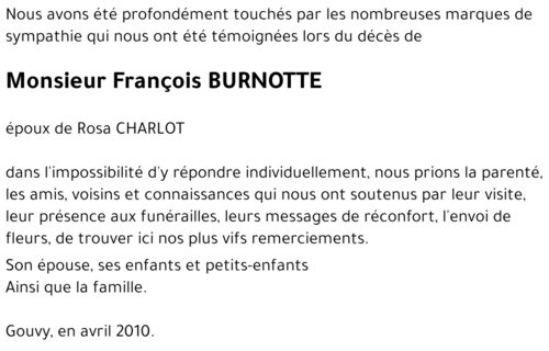 François BURNOTTE