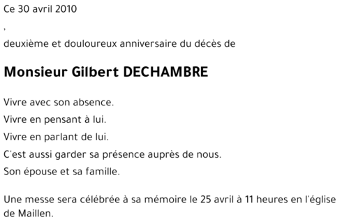 Gilbert DECHAMBRE