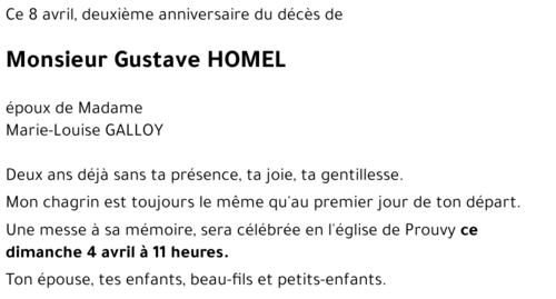 HOMEL Gustave
