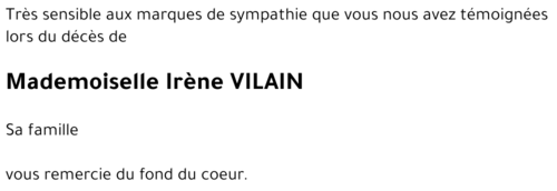 Irène VILAIN