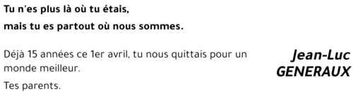 Jean-Luc GENERAUX