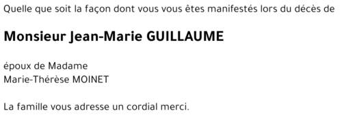 Jean-Marie GUILLAUME