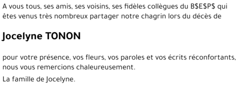 Jocelyne THONON