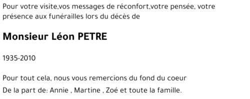Léon PETRE