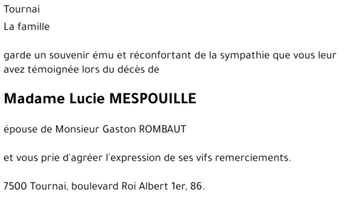Lucie MESPOUILLE
