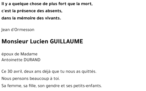 Lucien GUILLAUME