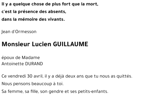 Lucien GUILLAUME