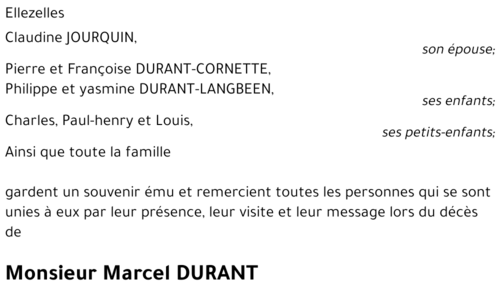 Marcel DURANT