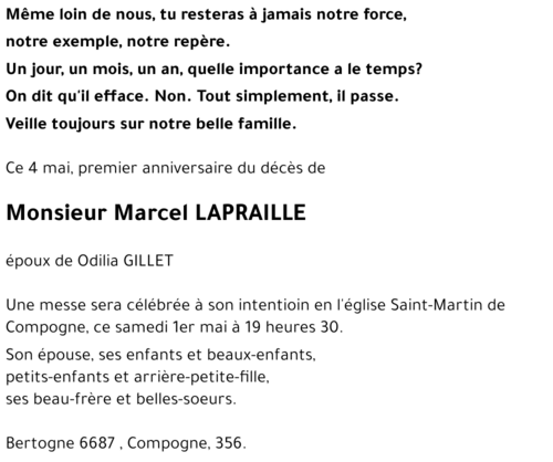 Marcel LAPRAILLE