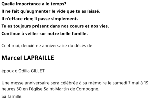 Marcel LAPRAILLE