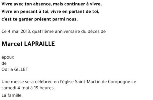 Marcel LAPRAILLE