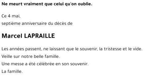Marcel LAPRAILLE
