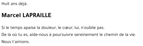Marcel LAPRAILLE