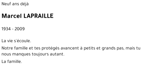 Marcel LAPRAILLE