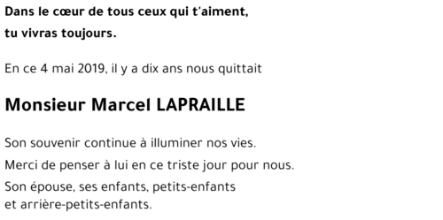 Marcel LAPRAILLE