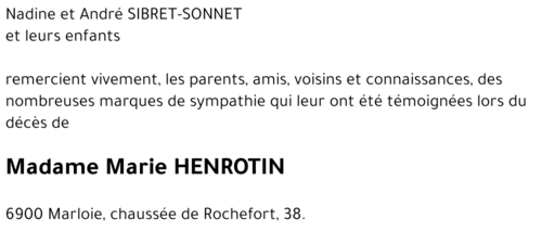 Marie HENROTIN