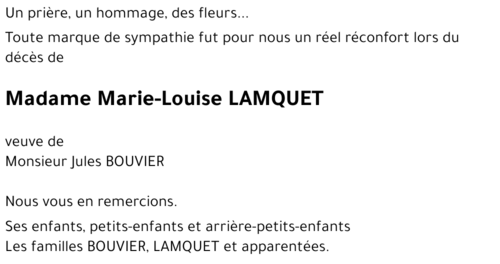 Marie-Louise LAMQUET