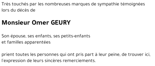 Omer GEURY