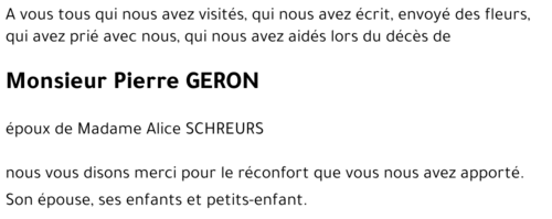 Pierre GERON