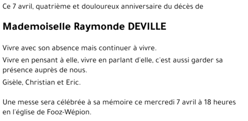 Raymonde DEVILLE