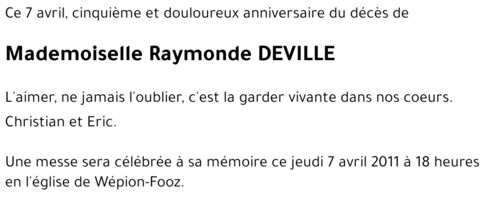 Raymonde DEVILLE