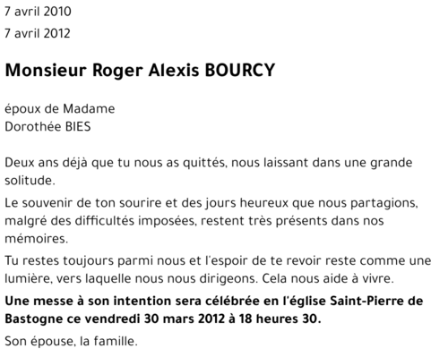 Roger BOURCY