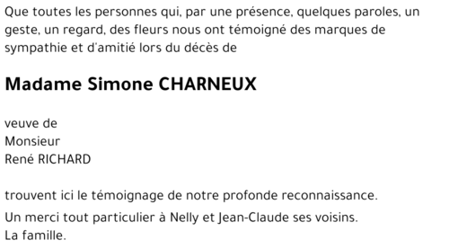 Simone CHARNEUX