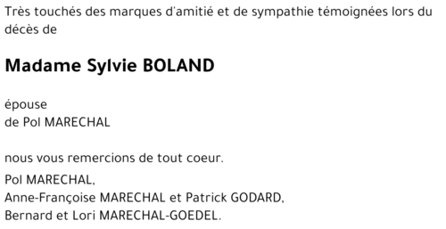 Sylvie BOLAND