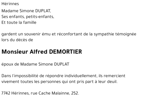Alfred DEMORTIER