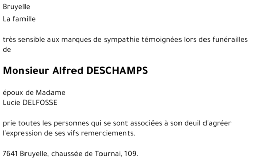 Alfred DESCHAMPS