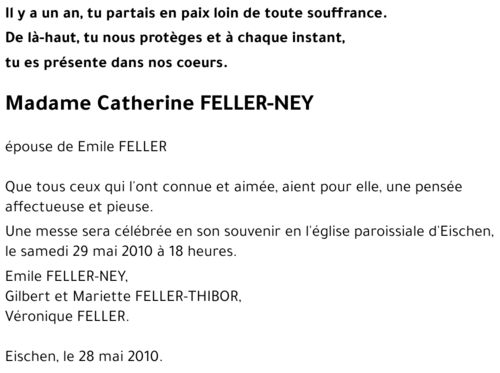 Catherine FELLER-NEY