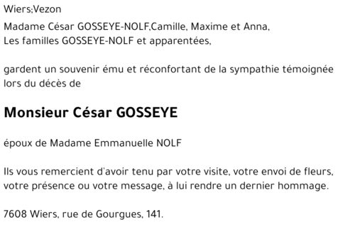 César GOSSEYE