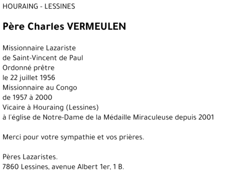 Charles VERMEULEN