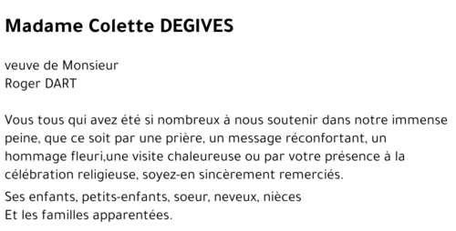 Colette DEGIVES