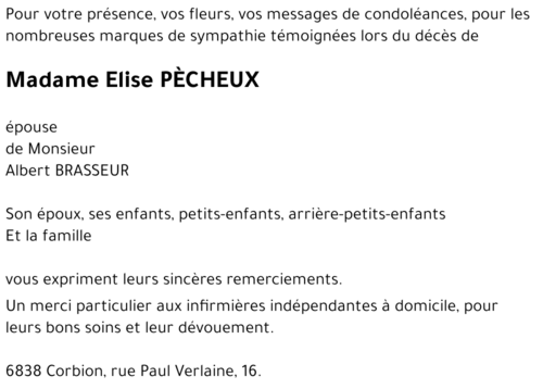 Elise PÈCHEUX