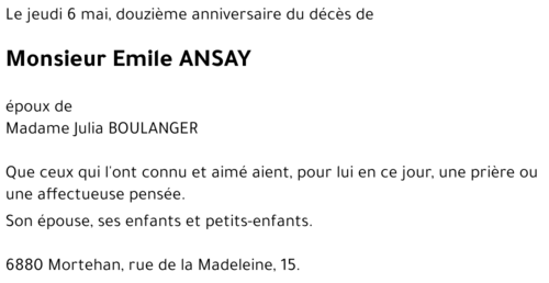 Emile ANSAY