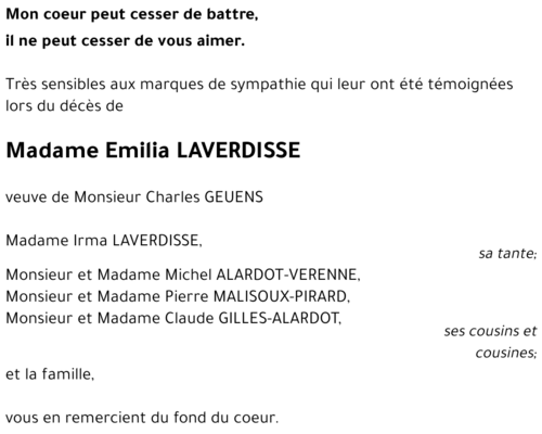 Emilia LAVERDISSE