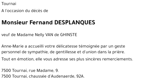 Fernand DESPLANQUES