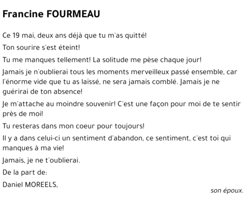 Francine FOURMEAU