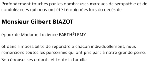 Gilbert BIAZOT