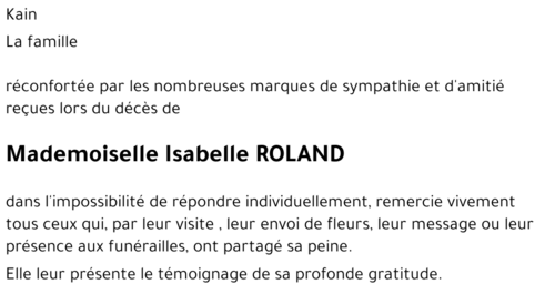 Isabelle ROLAND