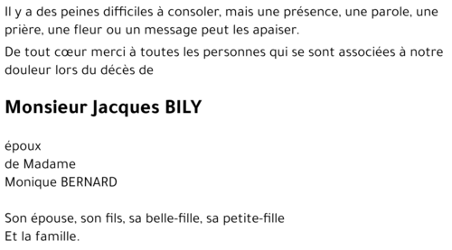 Jacques BILY